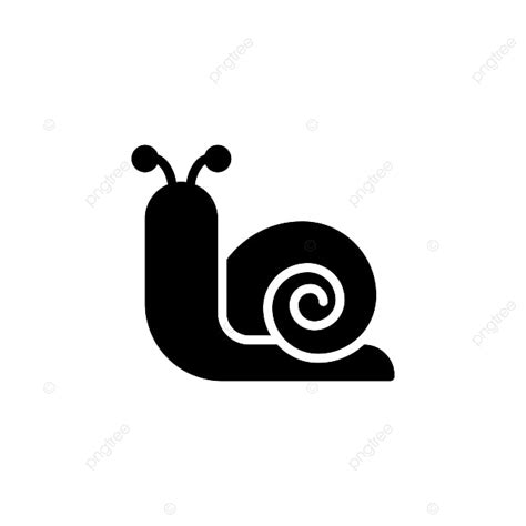 Purpose Silhouette Transparent Background, Snail Icon Vector Illustration In Glyph Style For Any ...