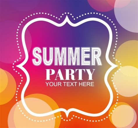 Summer Party Invitations Templates