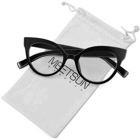 Buy MEETSUN Cat Eye Glasses Women Vingate Black Glasses Frame Women ...