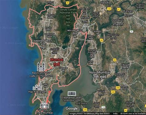 Map of Mumbai | Download Map of Mumbai in PDF & JPG