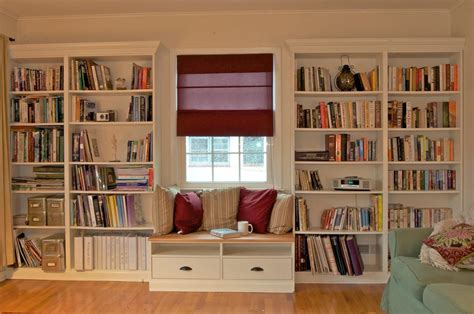 Built in Bookshelves with Window-seat for under $350 - IKEA Hackers