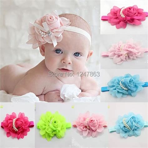 Fashion13 Colors Rose Pearl Baby Headband Baby Accessories Infant ...