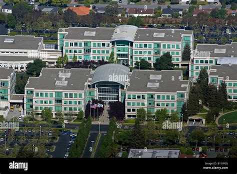 aerial view above Apple Inc headquarters Cupertino California Stock Photo: 17866592 - Alamy