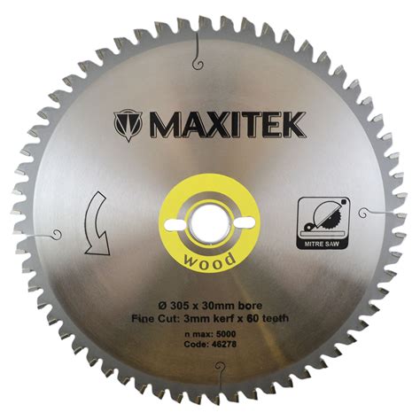 Maxitek 305mm Fine Wood Cutting Blade for Mitre Saws - Protrade