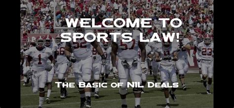 Sports Law: The Basics of NIL Deals | CLE Course from LexVid