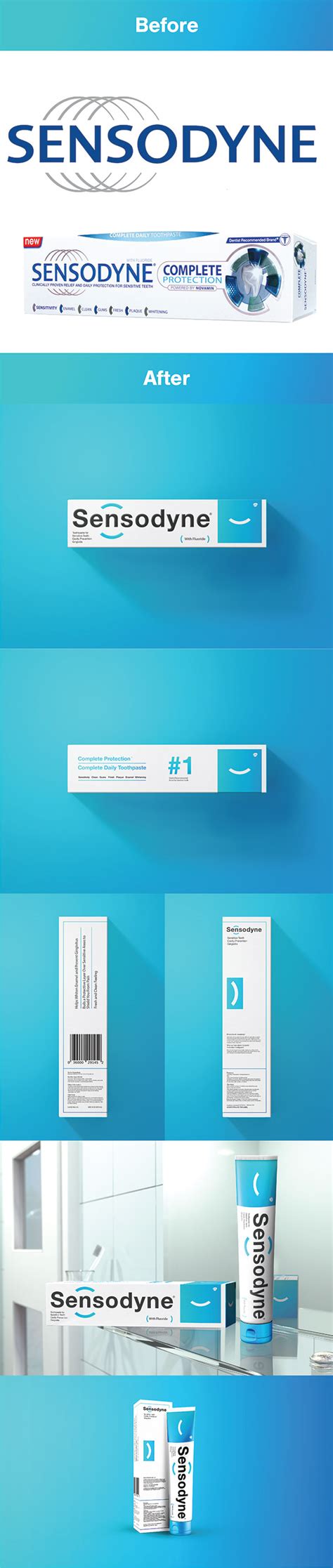 Sensodyne Logo and Packaging Redesign on Behance