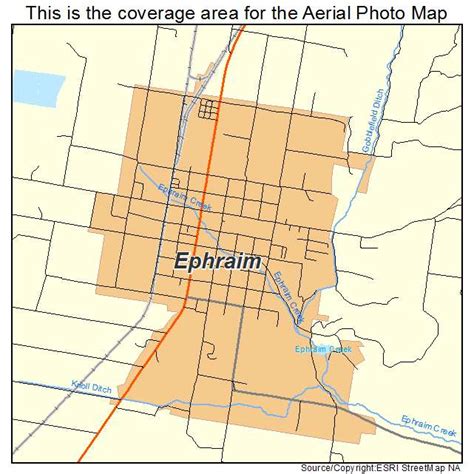 Aerial Photography Map of Ephraim, UT Utah