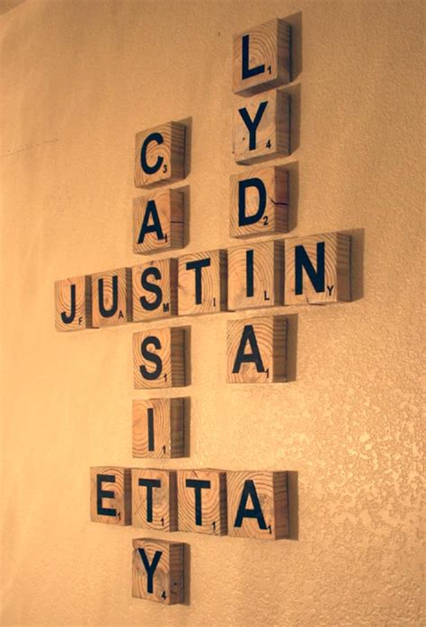 Scrabble Wall Art | Fun Family Crafts