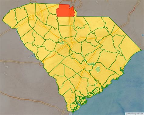 Map of York County, South Carolina