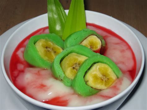 green banana ice ( es pisang ijo ) | Indonesian Original Recipes