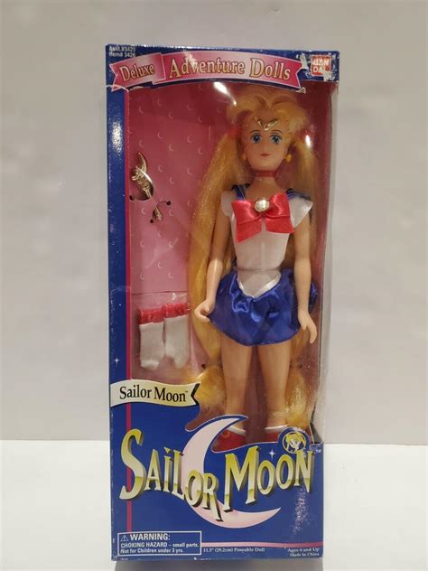 Vintage 1995 SAILOR MOON Deluxe Adventure Doll Bandai 11.5" New in Box ...