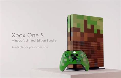 Special Minecraft Xbox One S Console Unveiled - Just Push Start