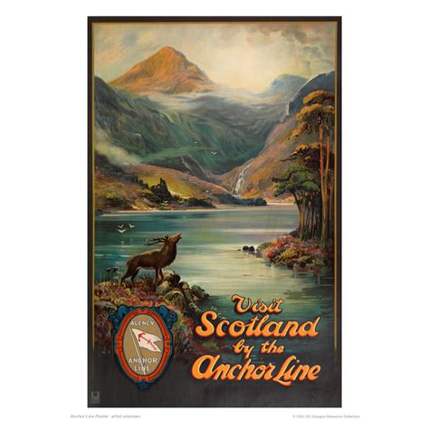 Anchor Line: Visit Scotland Print 30x40cm Print | Riverside Museum | Glasgow Life Shop