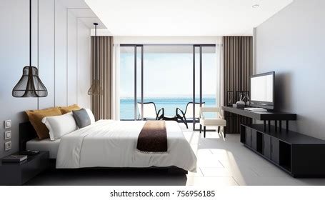 Modern White Hotel Room