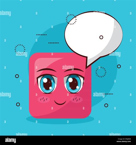 square face anime emoji Stock Vector Image & Art - Alamy