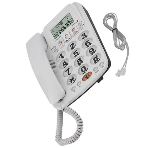 Corded Phone With Answering Machine Corded Telephones For Home 2-line ...