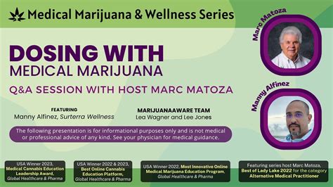 Dosing with Medical Marijuana Q&A Session - March, 2024 - YouTube