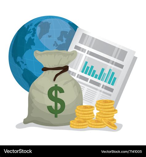 Money and global economy Royalty Free Vector Image