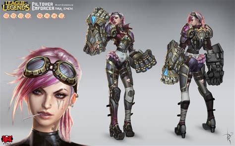 Vi Official Concept Art RiotZeronis by ZeroNis on DeviantArt