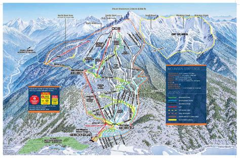 Revelstoke Ski Trail Map - Front side - Revelstoke Mountain Canada ...