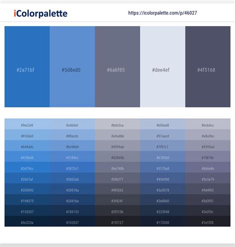 1 Latest Color Schemes with Mariner And Storm Gray Color tone ...