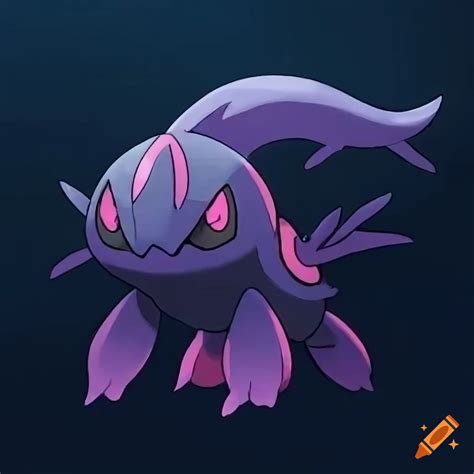 Dark water type pokemon evolution line in coral fish form on Craiyon