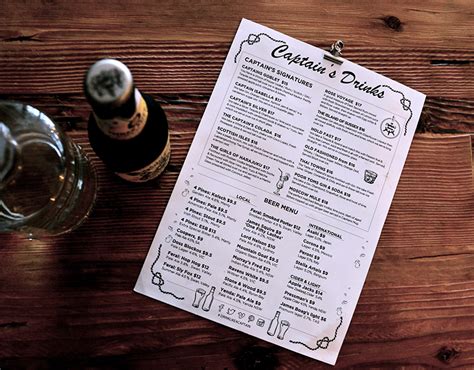 Captain’s Menu :: Behance