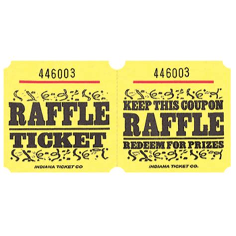 PartyMart. RAFFLE TICKETS ROLL YELLOW - (1000/rl)