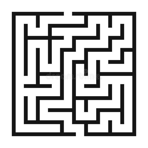 Maze Game Background. Labyrinth with Entry and Exit Stock Vector ...