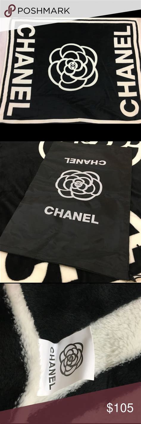 Chanel Throw/Blanket New authentic Chanel VIP gift camellia blanket. Measures approximately 60 ...