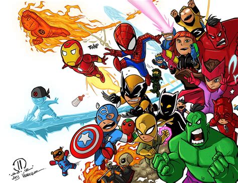 Chi tiết hơn 60 về hình nền marvel chibi - cdgdbentre.edu.vn