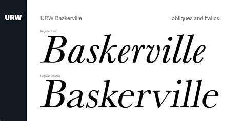 URW Baskerville Font | Fontspring