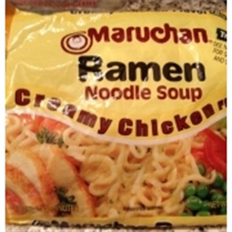 Maruchan Soup, Ramen Noodle, Creamy Chicken Flavor: Calories, Nutrition ...