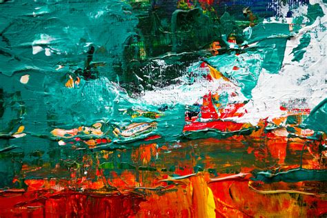 Free Images : blue, red, green, turquoise, painting, modern art, acrylic paint, water, visual ...