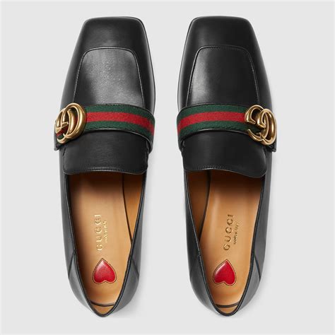 Leather Double G loafer - Gucci Women's Moccasins & Loafers 423537DKHC01060