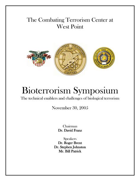 The Technical Enablers and Challenges of Biological Terrorism ...