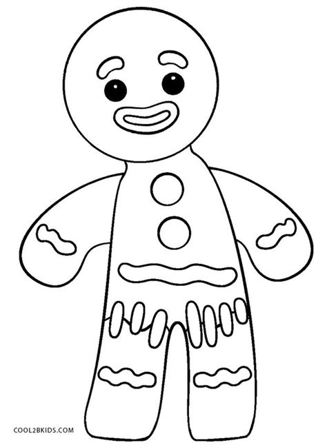 Shrek Gingy Sketch Coloring Page