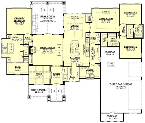 Ranch House Plans & Traditional Floor Plans