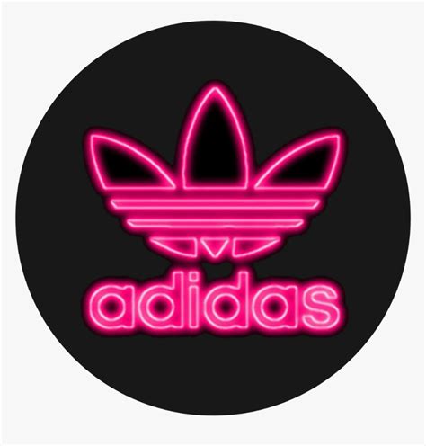 #adidas #neonadidas #neon #pink #tumblr #brand - Adidas Logo Neon Pink ...