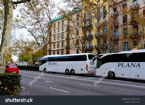 Bus Plana Barcelona Spanish Holiday Buses Stock Photo 2182114753 ...