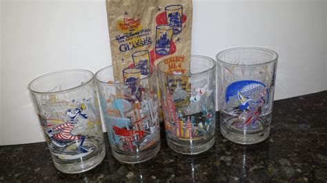 Vintage McDonalds collectible glasses complete set of Walt | Etsy