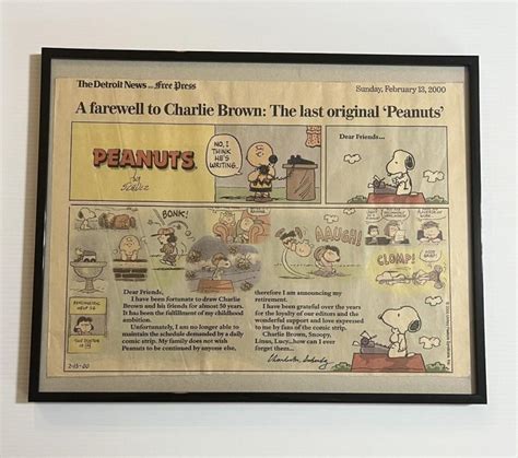 Sold at Auction: Charles M. Schulz, CHARLES SCHULZ, LAST ORIGINAL ...