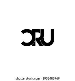 Cru Letter Original Monogram Logo Design Stock Vector (Royalty Free ...