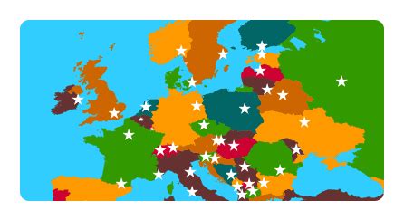 Map Of Europe With Capitals For Kids