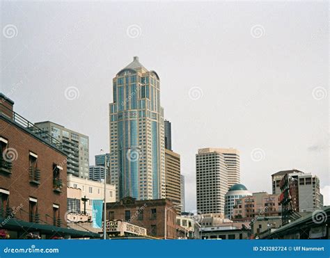 Skyline of Downtown Seattle, Washington Editorial Stock Image - Image ...