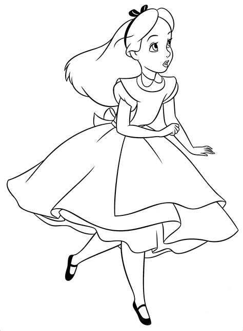 Walt Disney Coloring Pages Alice In Wonderland - ColoringBay