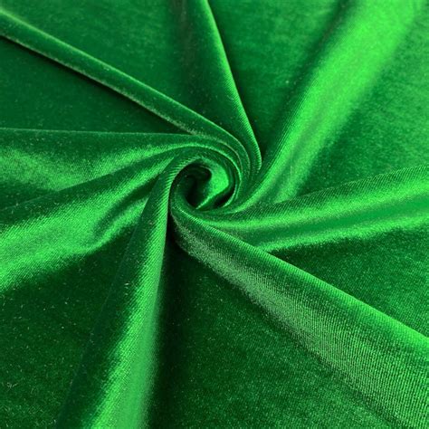 Kelly Green Stretch Velvet Fabric 60'' Wide by the | Etsy