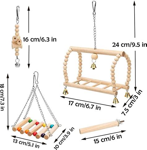 8 Pack Bird Toys for Parakeet Toys for Bird Cage Accessories Parakeets ...