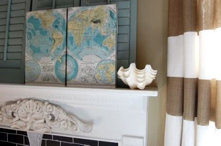 Make Your Own Canvas Map Art – Home and Garden