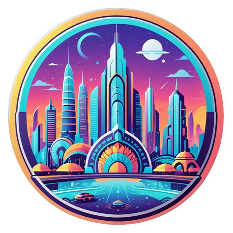 I made an AI sticker of Futuristic Indian city